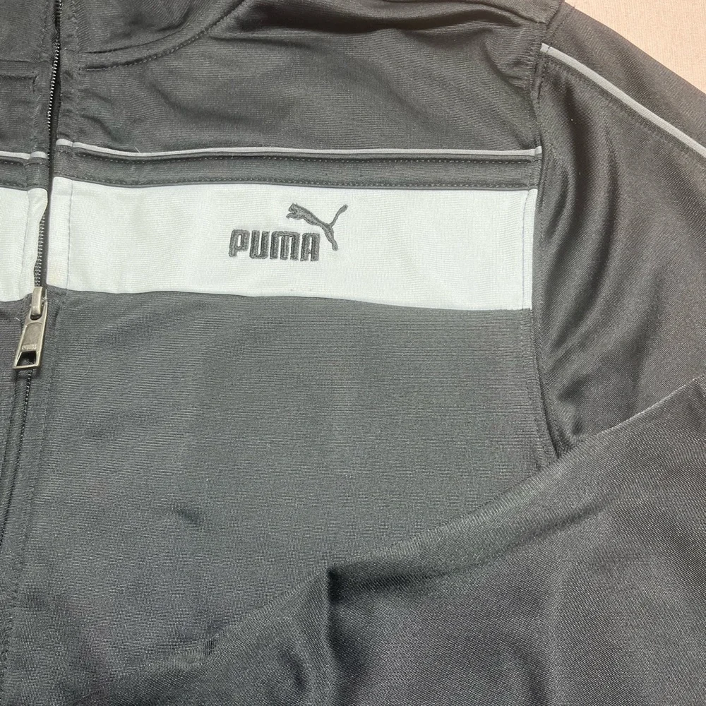 PUMA Black/White Boy Full‎ Zip Jacket